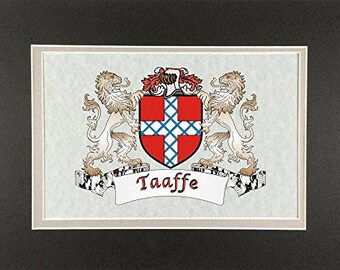 Taaffe Irish Coat of Arms Print - Frameable 9" x 12"