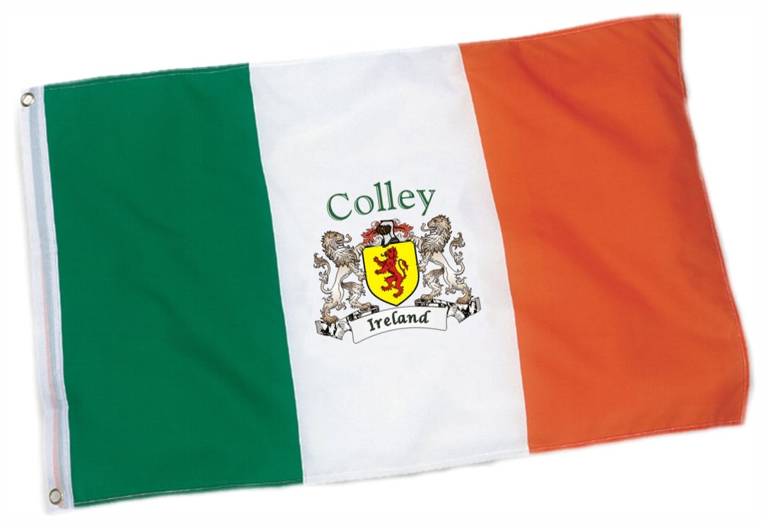 Colley Irish Coat of Arms Heavy Duty Outdoor Ireland Flag 3 - Etsy