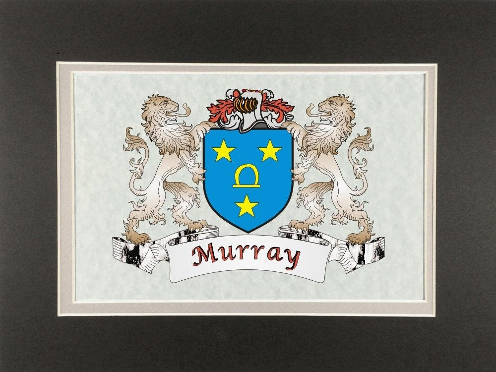 Murray Irish Coat of Arms Print Frameable 9 x 12 Etsy