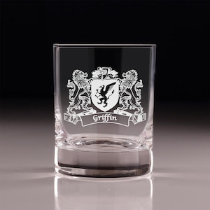 Griffin Irish Coat of Arms Old Fashioned Tumblers - Set of 4