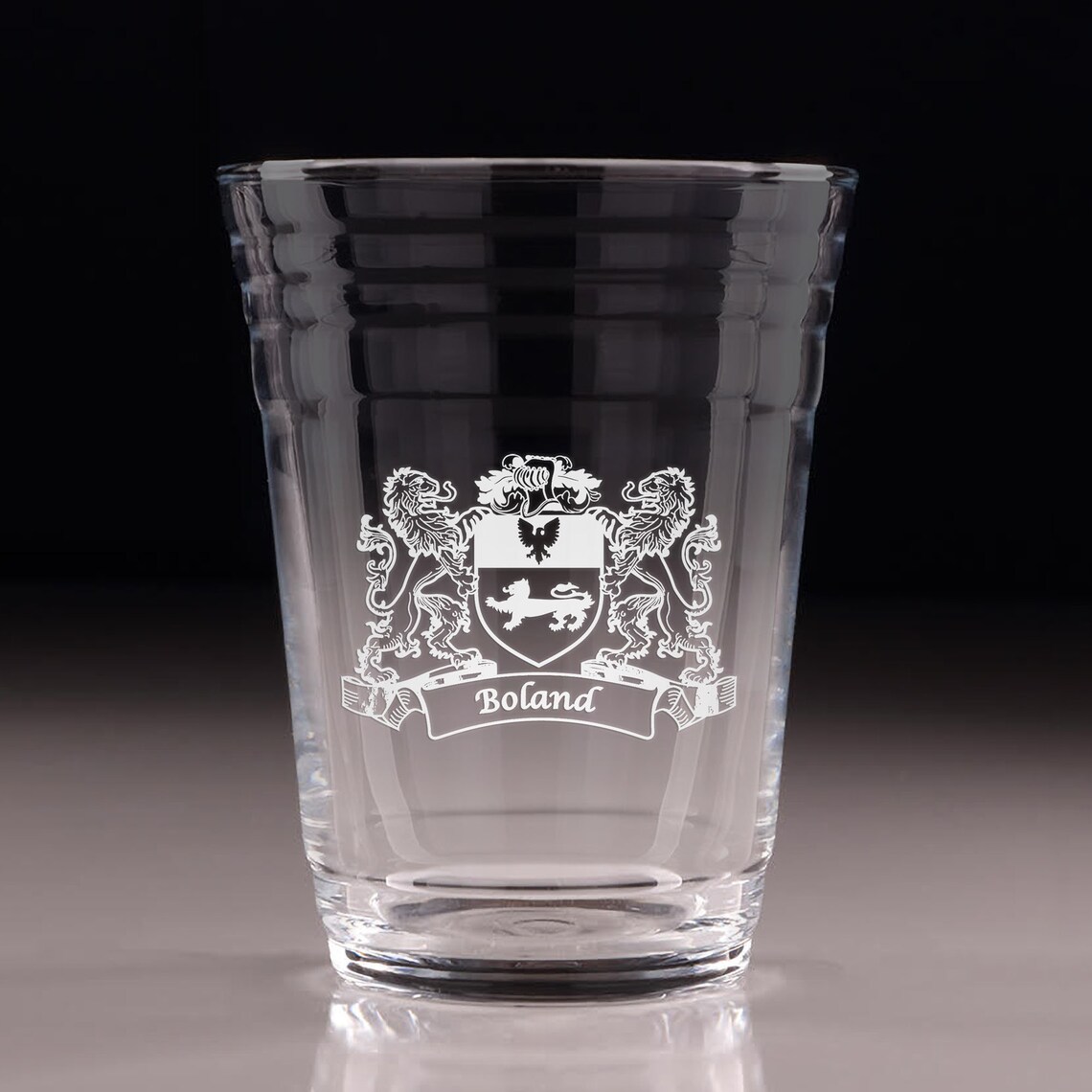 Boland Irish Coat of Arms Glass Beer Cups Set of 4 Etsy