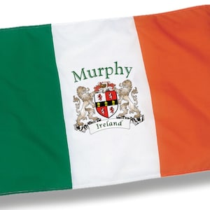 Murphy Irish Coat of Arms Heavy Duty Outdoor Ireland Flag  ( 3 Sizes)