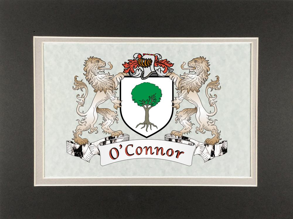 O'connor Irish Coat Of Arms Print - Frameable 9" X 12"