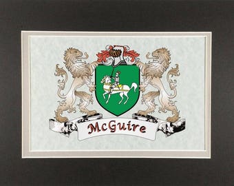 McGuire Irish Coat of Arms Print - Frameable 9" x 12"