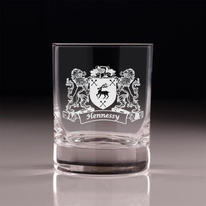 Hennessy Irish Coat of Arms Old Fashioned Tumblers - Set of 4
