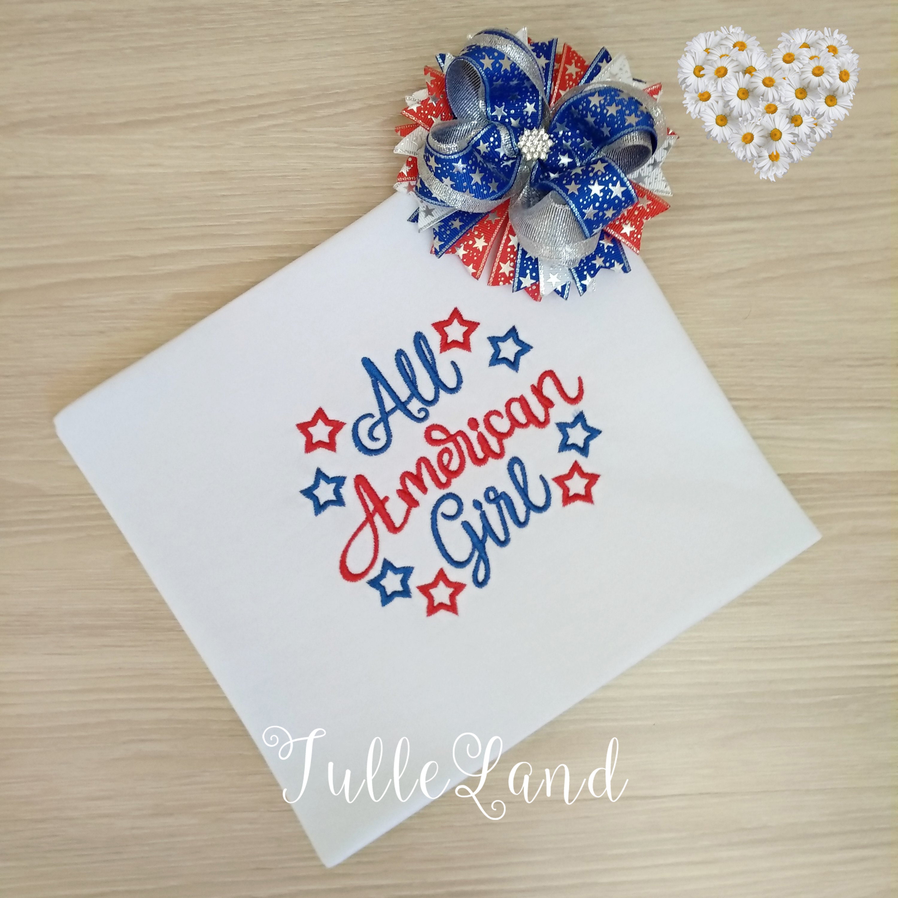 All American Girl Made in the USA Patriotic Star My 1 st 4th Etsy