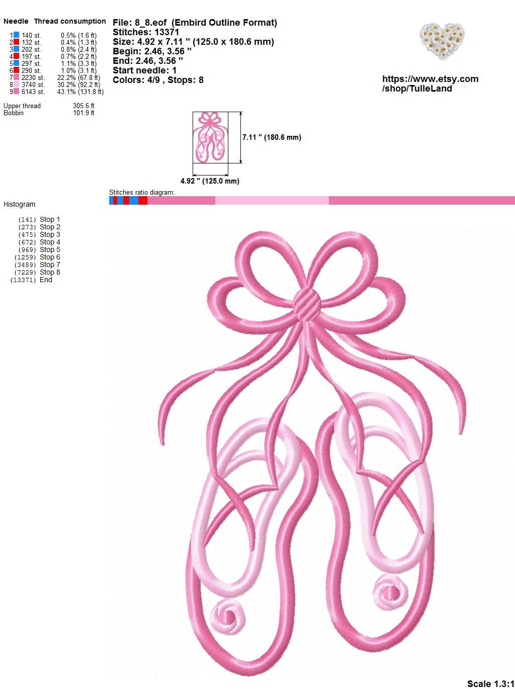 Ballet Shoes Machine Embroidery Applique Design Instant Etsy