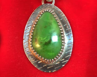 Silver and Jade Pendant