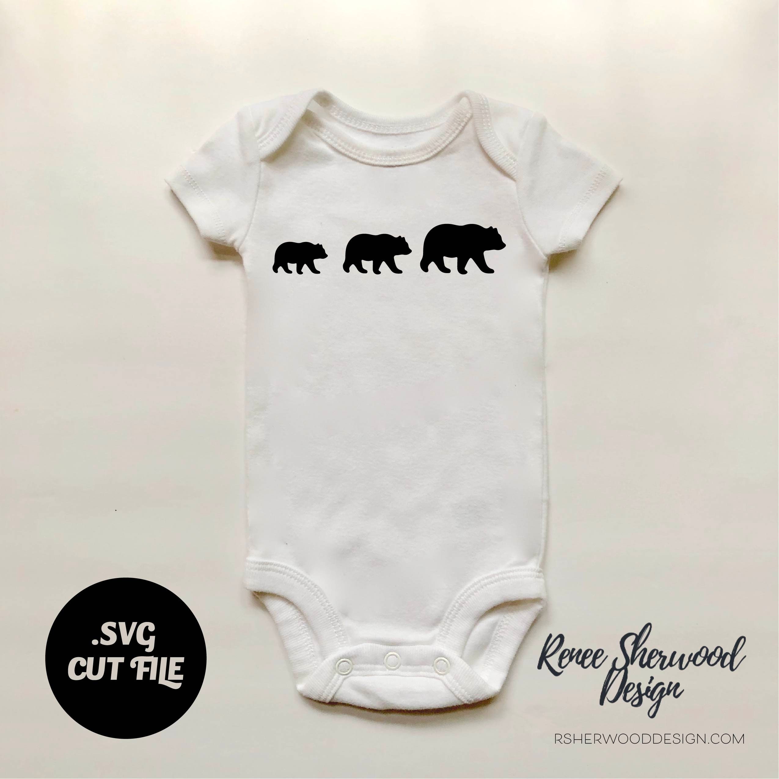 Download Bear Parade Svg Svg File Onesie Svg Baby Silhouette Cut Etsy