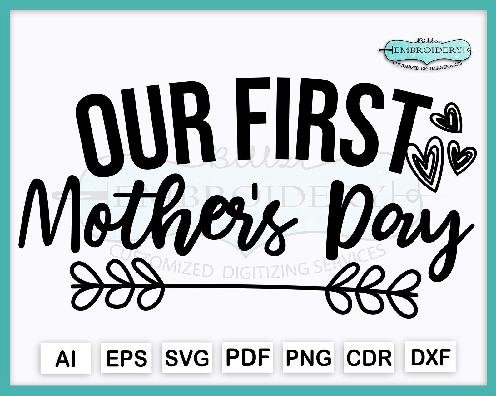 Our First Mother Day Svg Svg Cut File For Cricut Digital | Etsy
