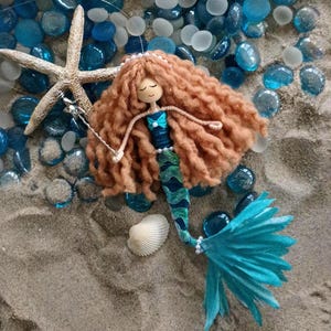 Aqua Mermaid Fairy Doll