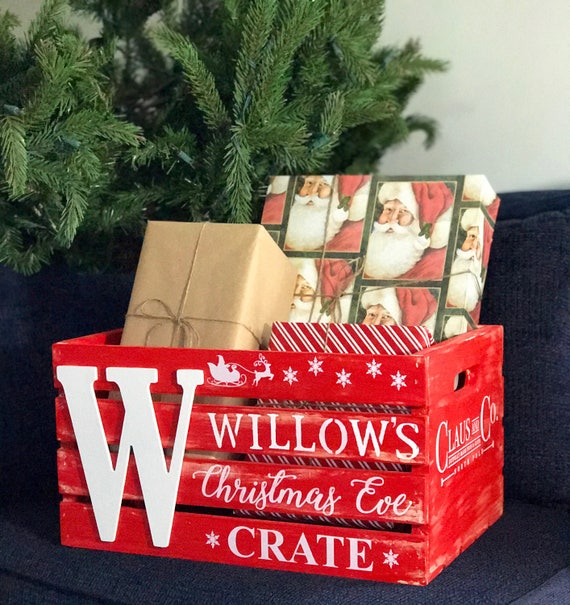 Personalized Holiday Crates Home & Living Baskets & Bowls