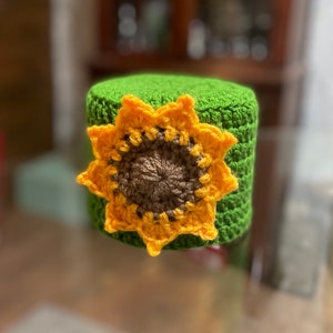 Summertime Sunflower Toilet Paper/Toilet Tissue Crochet Cover