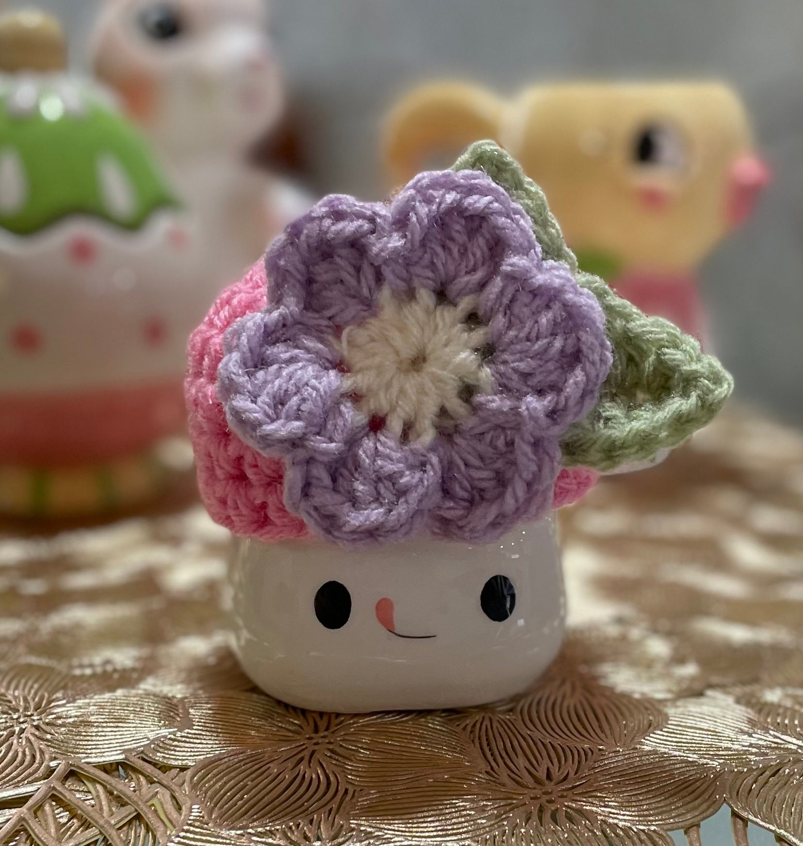 Lavender Crochet Hat - Etsy display picture 1
