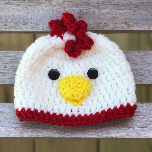 Baby Barnyard Chicken Beanie Hat