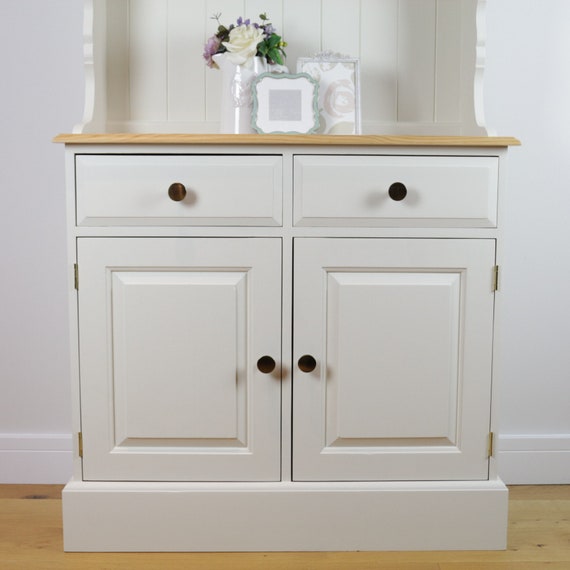 Sold Vintage Cream Welsh Dresser Country Modern Etsy