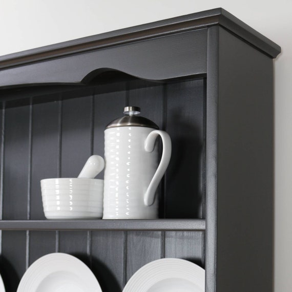 Sold Large Dark Grey Vintage Ducal Welsh Dresser Pine Etsy