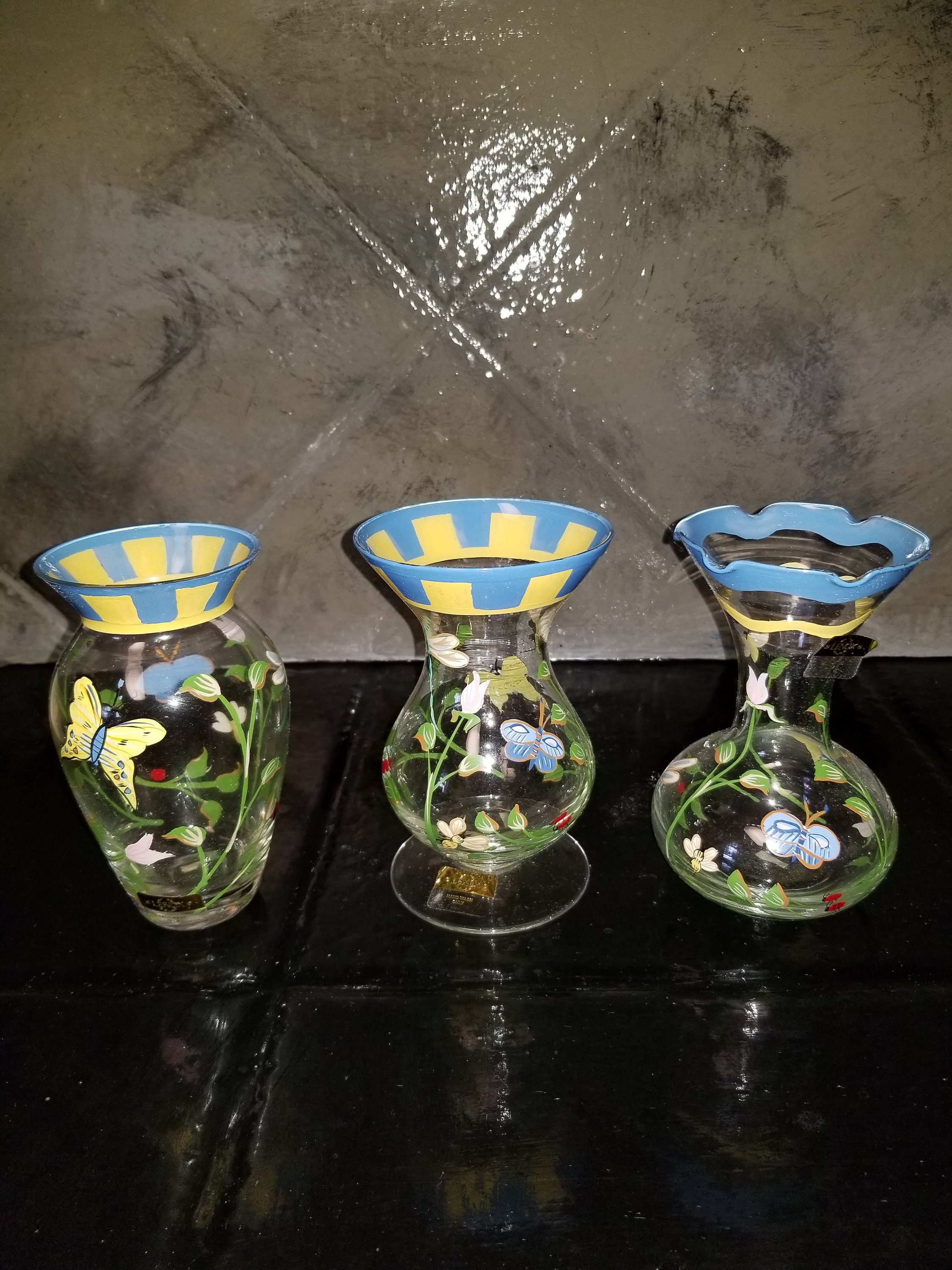 Lenox Butterfly Meadow Vases Set Of 3 Etsy