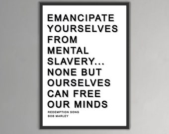 Bob Marley quote - art print