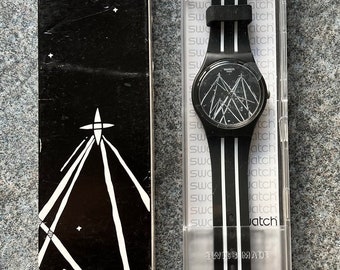 NEW : Swatch 2009 Artist Special GZ249 ' I am a child of the night' by Ryan Grees  - unworn - mint - running - new battery