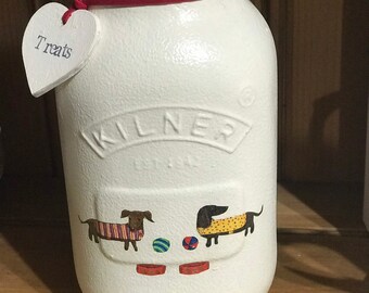 2 Litre Kilner With Push Top Lid Dog Treat Jar. Etsy UK