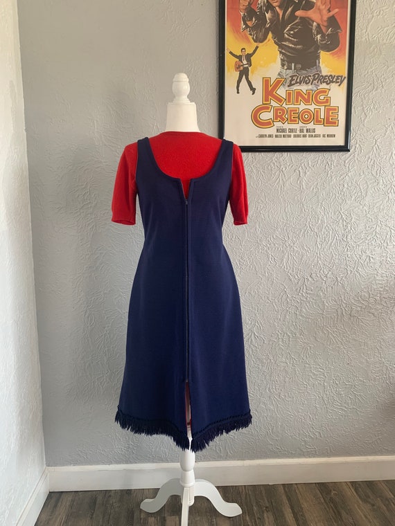 1970s Mollie Parnis Boutique Shift Dress