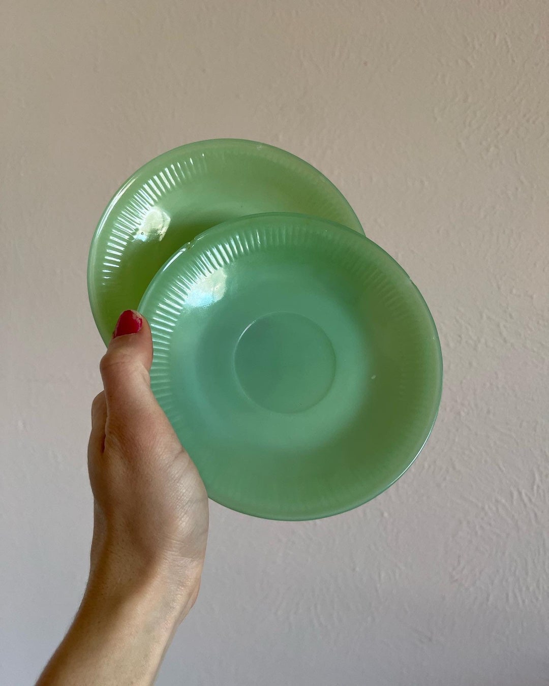 Jadeite Saucers Etsy