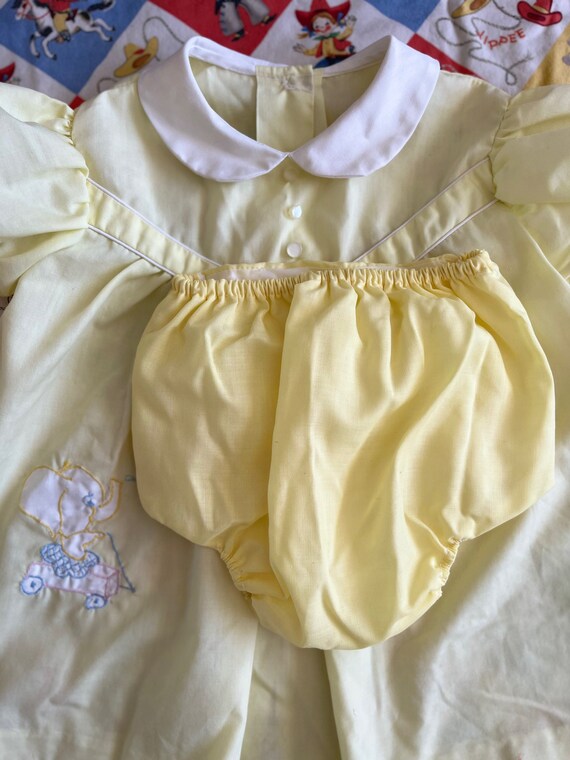 Vintage Baby dress with bloomers - image 3