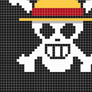 One Piece PATTERN Graphgan/Tapestry Crochet Square