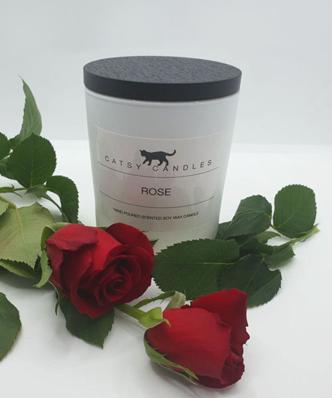 Rose Scented Candle/ Soy Candle/ Natural/ Scented Candle/ Soy Etsy
