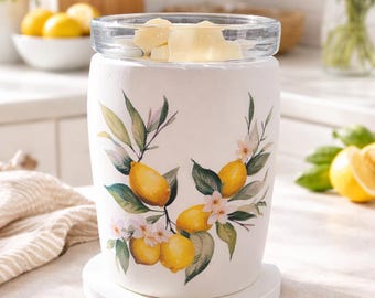 Hand painted lemon Waxmelt/ Oil Burner
