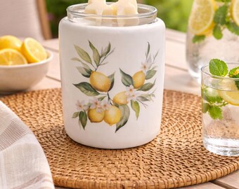 Hand painted lemon Waxmelt/ Oil Burner