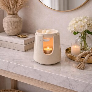 Handmade Ceramic Wax Melt Burner: Oxford Marble Effect Oil Burner imagem 13