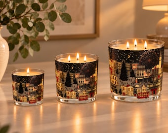 London Skyline Candle | 25cl, 40cl & 95cl | London Christmas Gift | London Landscape Candle | British Gift | Festive Home Decor