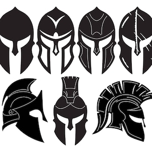 Spartan Helmet Masks: CNC Laser Plasma Cut Files (DXF, SVG)