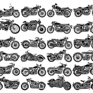 Motorcycle & Chopper Bike DXF SVG Files: CNC Laser Plasma Cut