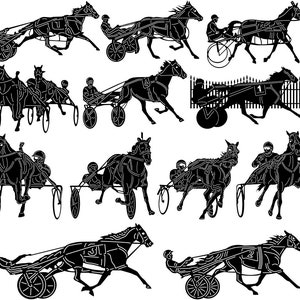 Trab Harness Racing-DXF-Dateien und SVG-schnitt bereit für cnc-Maschinen, Laser-schneiden undPlasmaschneiden