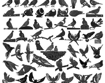 ヴィンテージの中国製手描き陶器の鳥または鳩の置物 2 体 - Etsy 日本