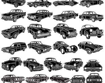 Archivos DXF SVG de coches clásicos australianos: corte por plasma y láser CNC