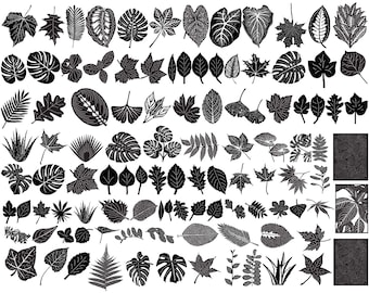 Leaves-DXF files and SVG cut ready for cnc machines, laser cutting and plasma cutting