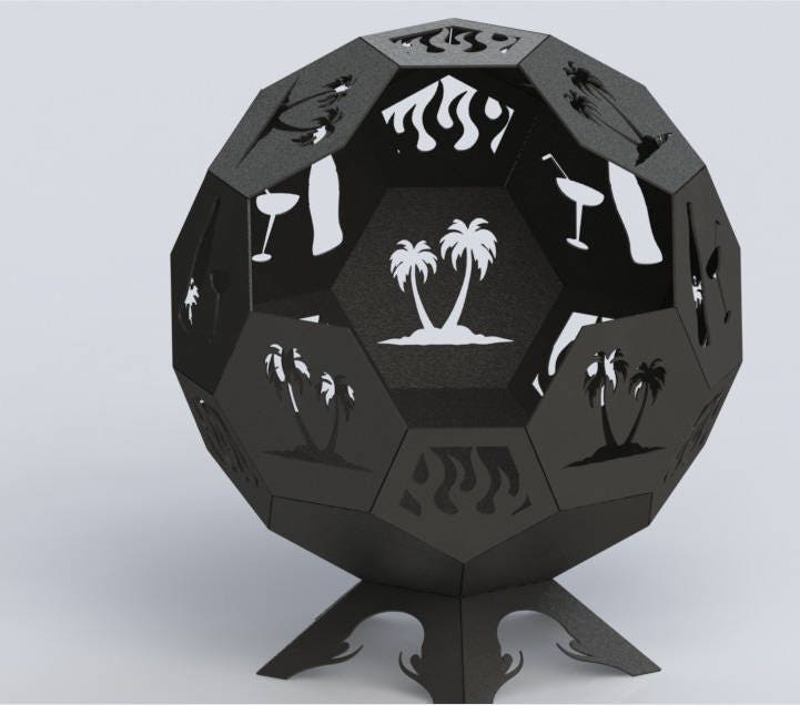 Fire Pit Ball DXF Files: CNC Laser Cut Ready - Etsy