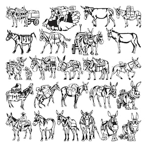 Wild Mule - DXF-Dateien und SVG-Schnitt bereit für cnc-Maschinen, Laser- undPlasmaschneiden