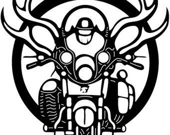 Motorcycle and Chopper Raider Scene DXF SVG Files-Laser and Plasma Cut Clipboard Files-CNC Rrouter Files for Wood-Metal Wall and Garden Art