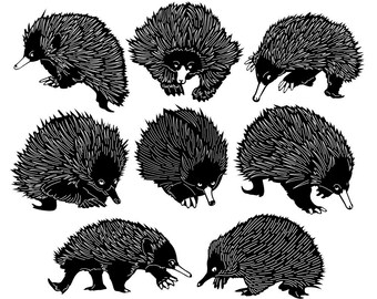 Australian Echidna-DXF files and SVG cut ready for cnc machines, laser cutting and plasma cutting