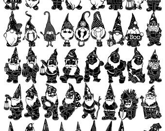 Gnomes-DXF files and SVG cut ready for cnc machines, laser cutting and plasma cutting