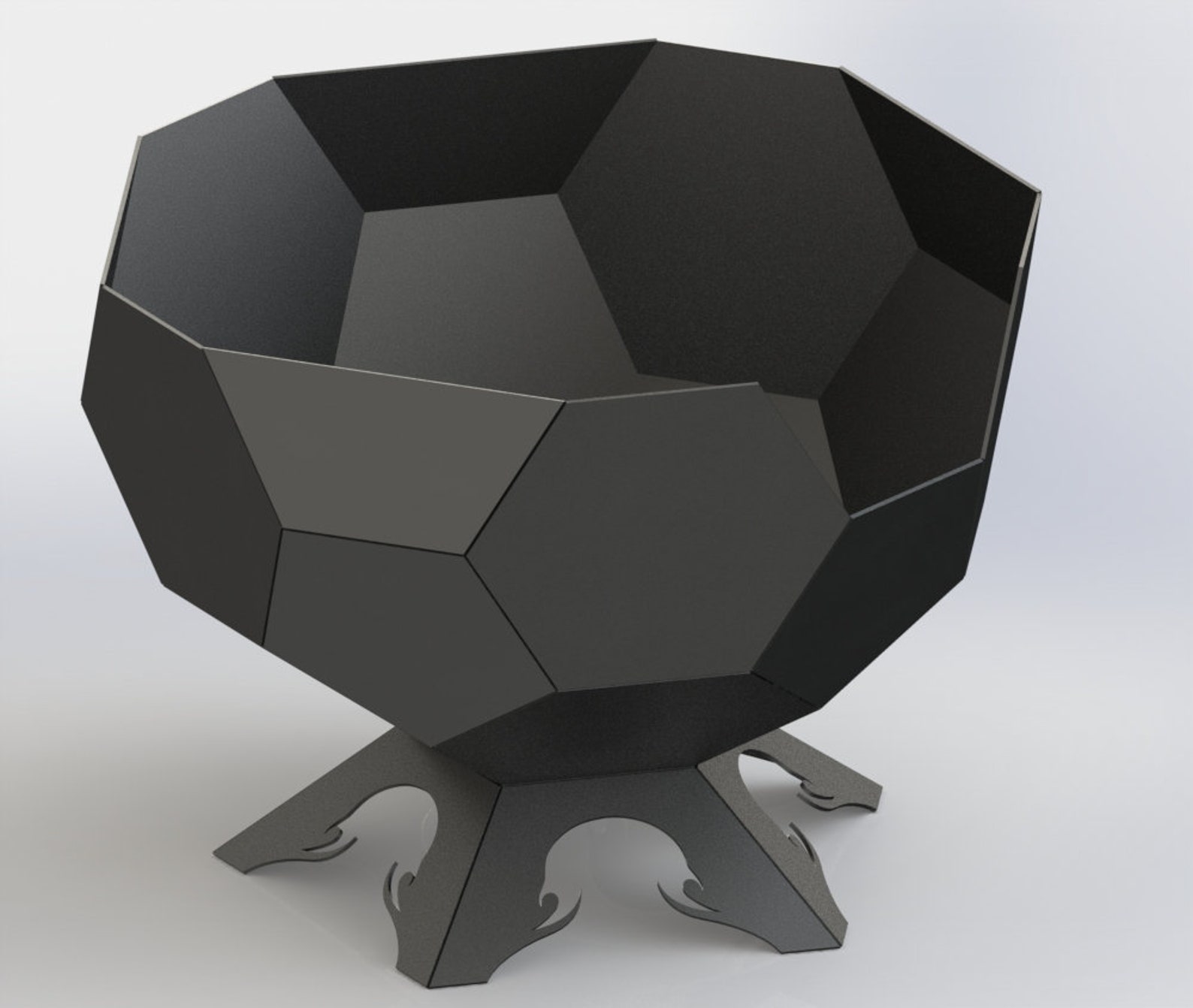 Fire Pit Ball Halfdxf Files Cut Ready for Cnc Machines, Laser Cutting and Plasma Cutting Etsy