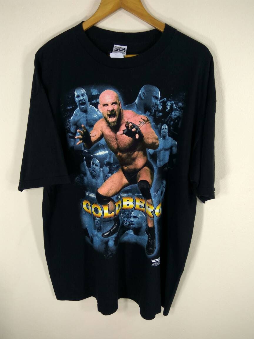 90 s GOLBERG WCW Vintage Wrestling hip-hop de Golberg 90 s lutteur tee shirt style oversize taille XXL 90 s GOLBERG WCW Vintage Wrestling hip-hop lutteur de Golberg 90 s lutteur hip-hop tee shirt style oversize taille XXL a1360b