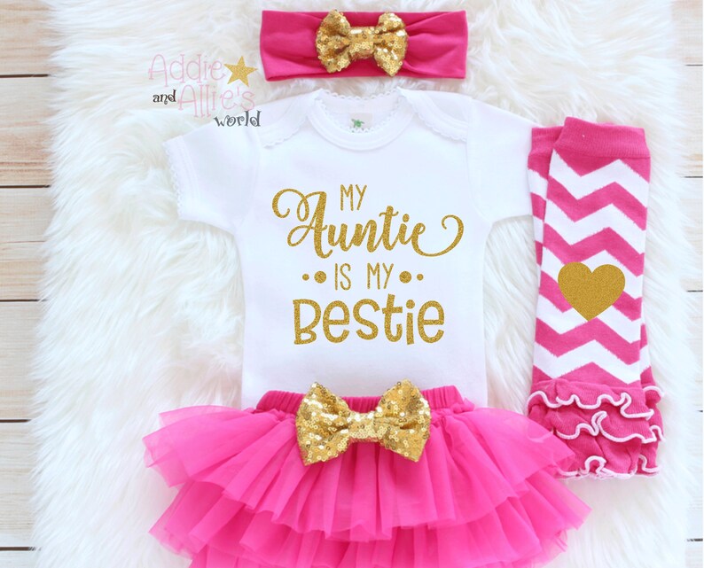 aunties bestie baby outfit
