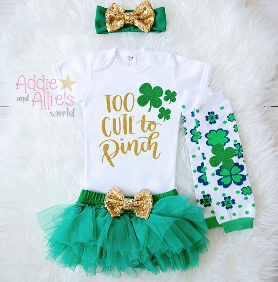 my first st patrick's day outfit girl