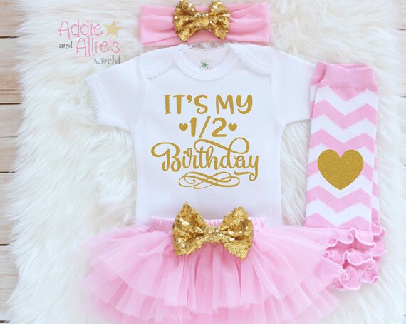 baby girl half birthday outfit